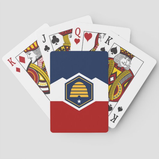 Deck Playing Cards with new Flag of Utah Spielkarten (Rückseite)
