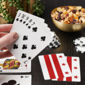 Deck Playing Cards with old Flag of Washington DC Spielkarten (In Situ)