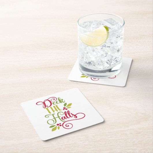 Deck Rechteckiger Pappuntersetzer (Vor Ort)