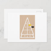 Deck Shuffleboard Postkarte (Vorne/Hinten)