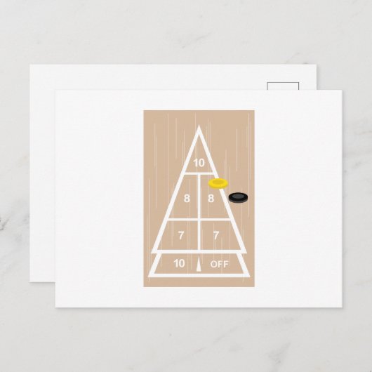 Deck Shuffleboard Postkarte (Vorne/Hinten)