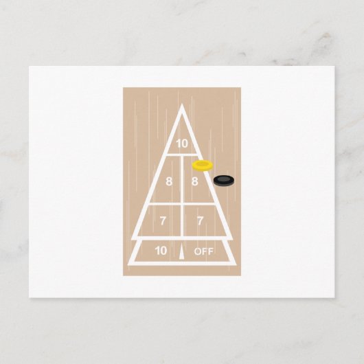 Deck Shuffleboard Postkarte (Vorderseite)