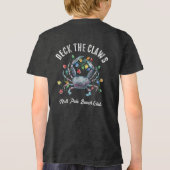 “Deck the Claws” Blue Crab Christmas Tri-Blend Shirt (Rückseite)