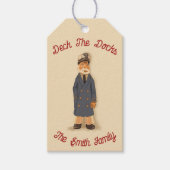 Deck The Docks Weihnachten Geschenkanhänger (Vorderseite)