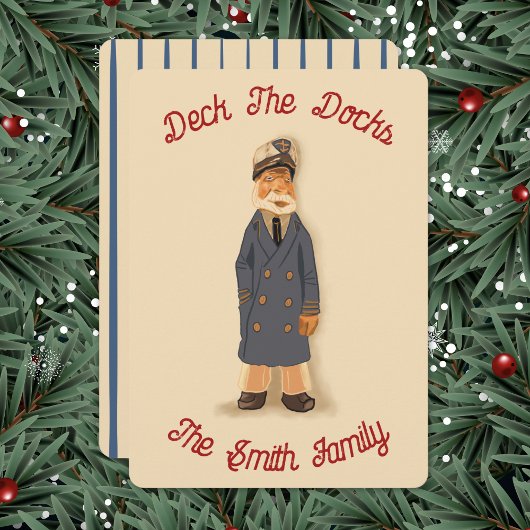 Deck The Docks Weihnachtskarte Feiertagskarte