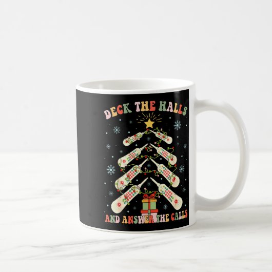 Deck The Halls &amp; Answer The Calls Cna Christma Kaffeetasse (Rechts)