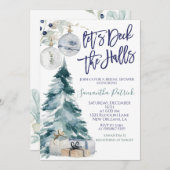 Deck the Halls Bridal Einladung (Vorne/Hinten)