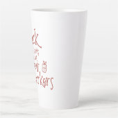 Deck the Halls Büro Humor Milchtasse (Vorderseite)