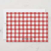 Deck the Halls Christmas Bridal Dusche Einladung (Rückseite)