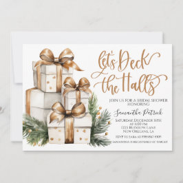 Deck the Halls Christmas Bridal Dusche Einladung