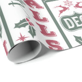 Deck the Halls Christmas Geschenkpapier (Rolleneckpunkt)