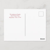 Deck The Halls Christmas Holiday   Postkarte (Rückseite)