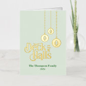 "Deck the Halls" Der hellgrüne Faltengebälk Urlaub (Vorderseite)