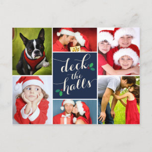 DECK THE HALLS   Feiertagspostkarte