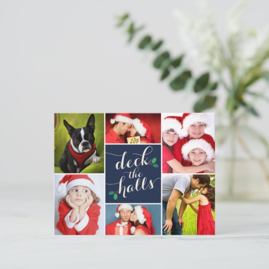 DECK THE HALLS | Feiertagspostkarte (Stehend Vorderseite)