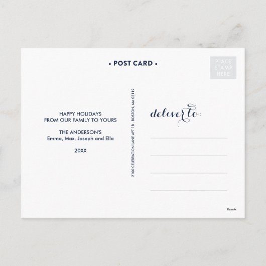 DECK THE HALLS | Feiertagspostkarte (Rückseite)