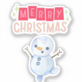 Deck the Halls: Frohe Weihnachtsfeier" Aufkleber (Vorderseite)