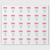 Deck the Halls: Frohe Weihnachtsfeier" Geschenkpapier (Flach)