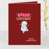 Deck the Halls: Frohe Weihnachtsfeier" Karte (Gelbe Blume)