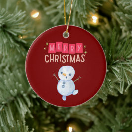 Deck the Halls: Frohe Weihnachtsfeier" Keramik Ornament