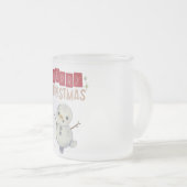 Deck the Halls: Frohe Weihnachtsfeier" Mattglastasse (VorderseiteRechts)