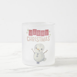 Deck the Halls: Frohe Weihnachtsfeier" Mattglastasse
