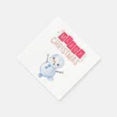 Deck the Halls: Frohe Weihnachtsfeier" Serviette (Ecke)