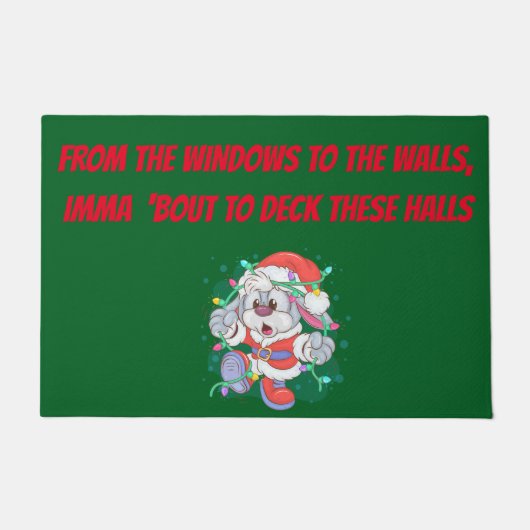 DECK THE HALLS FUßMATTE (Vorderseite)