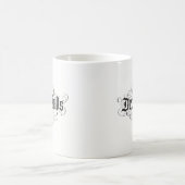 Deck the Halls Geblüht Weihnachtsbriefe Kaffeetasse (Mittel)