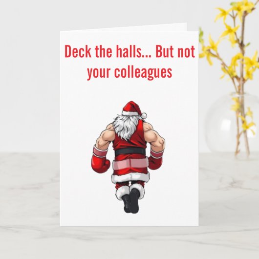 Deck The halls Karte (Gelbe Blume)