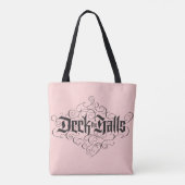 Deck the Halls Luxury Letting Blush Pink Black Tasche (Rückseite)