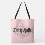 Deck the Halls Luxury Letting Blush Pink Black Tasche (Rückseite)
