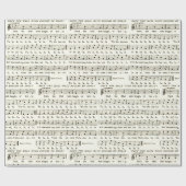 Deck the Halls Notenpapier Geschenkpapier (Flach)