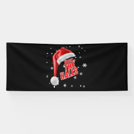 Deck The Halls Snow Collection 4x10 Vinyl Banner
