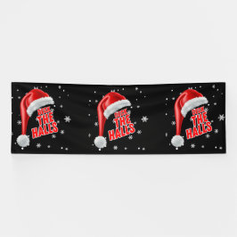 Deck The Halls Snow Collection 4x12 Vinyl Banner