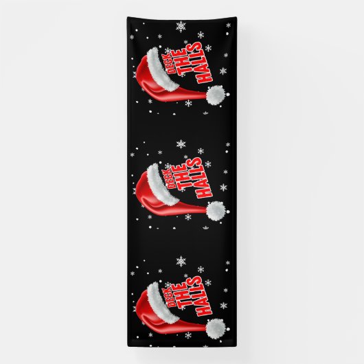 Deck The Halls Snow Collection 4x12 Vinyl Banner (Vertikal)