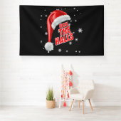 Deck The Halls Snow Collection 6x10 Vinyl Banner (Insitu)