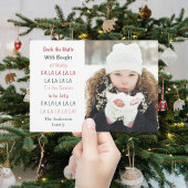 Deck The Halls Weihnachtskarte Feiertagskarte
