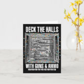 Deck The Halls With Guns & Ammo Karte (Gelbe Blume)
