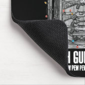 Deck The Halls With Guns &amp; Ammo  Mousepad (Ecke)