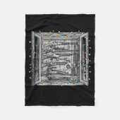 Deck The Halls With Guns &amp; Ammo (on Back)  Fleecedecke (Vorderseite)