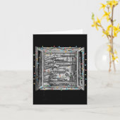 Deck The Halls With Guns & Ammo (on Back) Karte (Gelbe Blume)