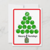 Deck the Halls with Pickleballs Christmas Party Einladung (Vorderseite)