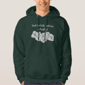 Deck the halls with Poodles unisex hoodie (Vorderseite)