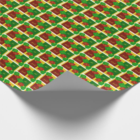 "Deck the Halls" wrapping paper Geschenkpapier (Ecke)