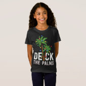 Deck the Palm Tree Lights Tropical Hawaii Family C T-Shirt (Vorne ganz)