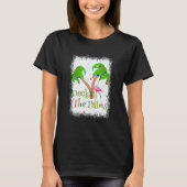 Deck The Palms Beach Christmas Flamingo T-Shirt (Vorderseite)