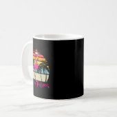 Deck the Palms Christmas Flamingo Palm Tree Tropic Kaffeetasse (Vorderseite Links)