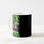 Deck The Palms Flamingo Trocal Christmas Lights Pa Kaffeetasse (Vorderseite Links)