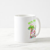 Deck The Palms Flamingo Trocal Christmas Lights Pa Kaffeetasse (VorderseiteRechts)